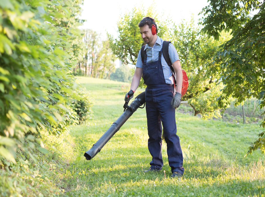 Blow away dirt, leaves, and debris with a leaf blower. SchröderUSA