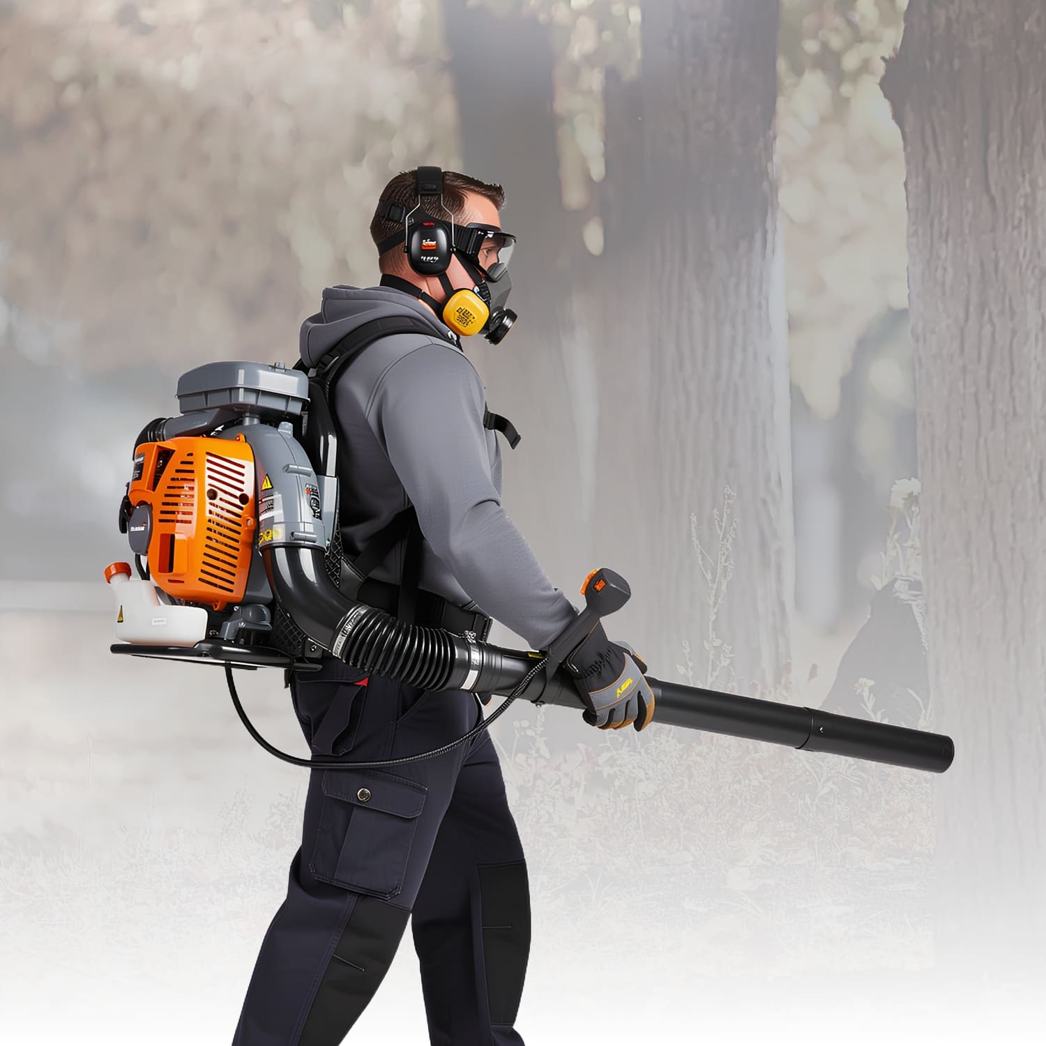 SCHRÖDER SR-6400L backpack leaf blower designed for residential and commercial use across USA