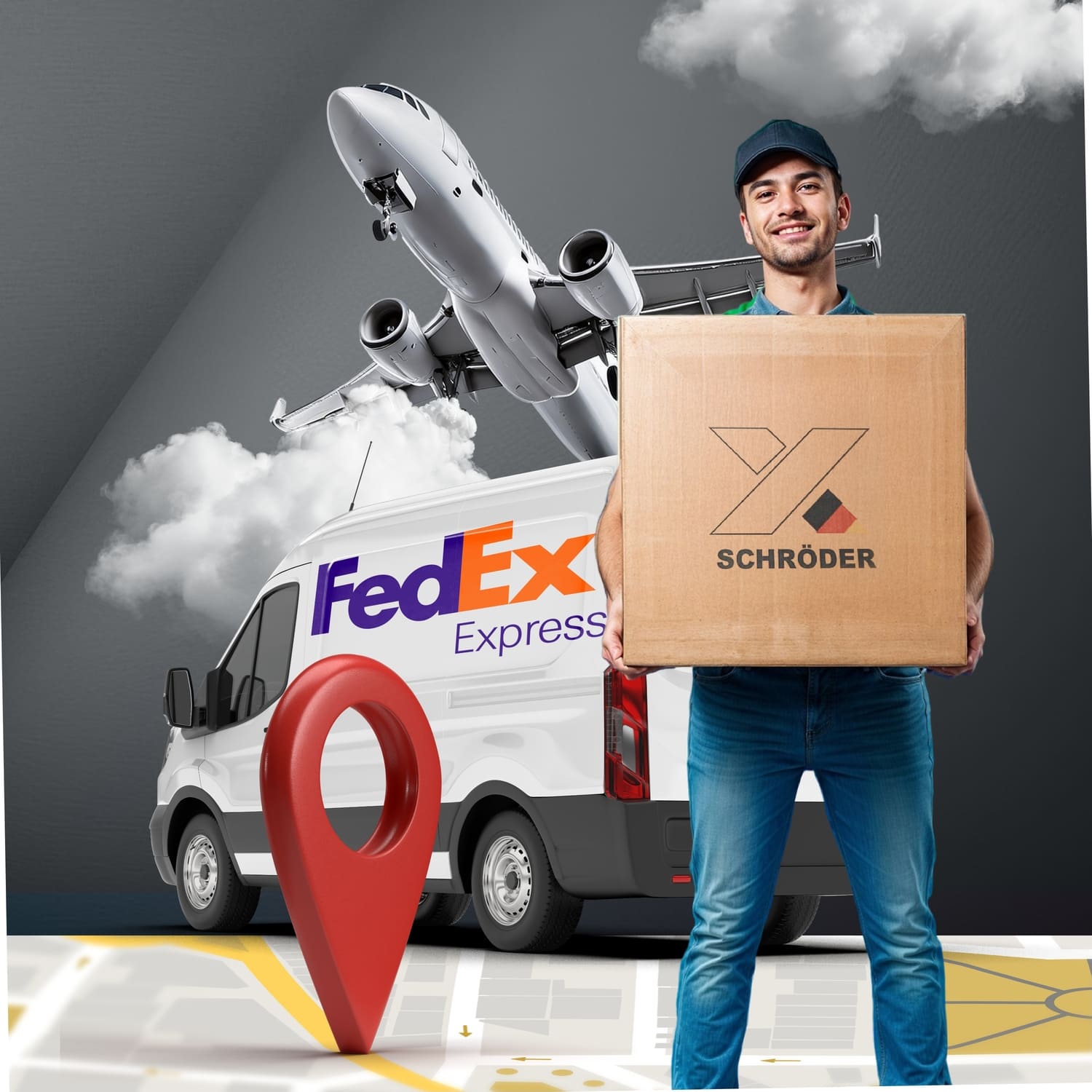 SCHRÖDER backpack leaf blower ready for fast 2-day nationwide FedEx shipping