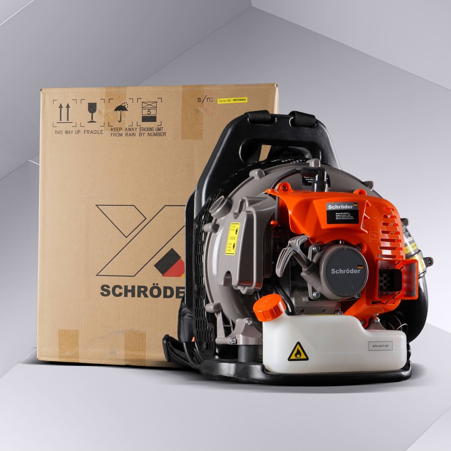 SCHRÖDER SR4800 leaf blower Creators Edition with accessory bundle