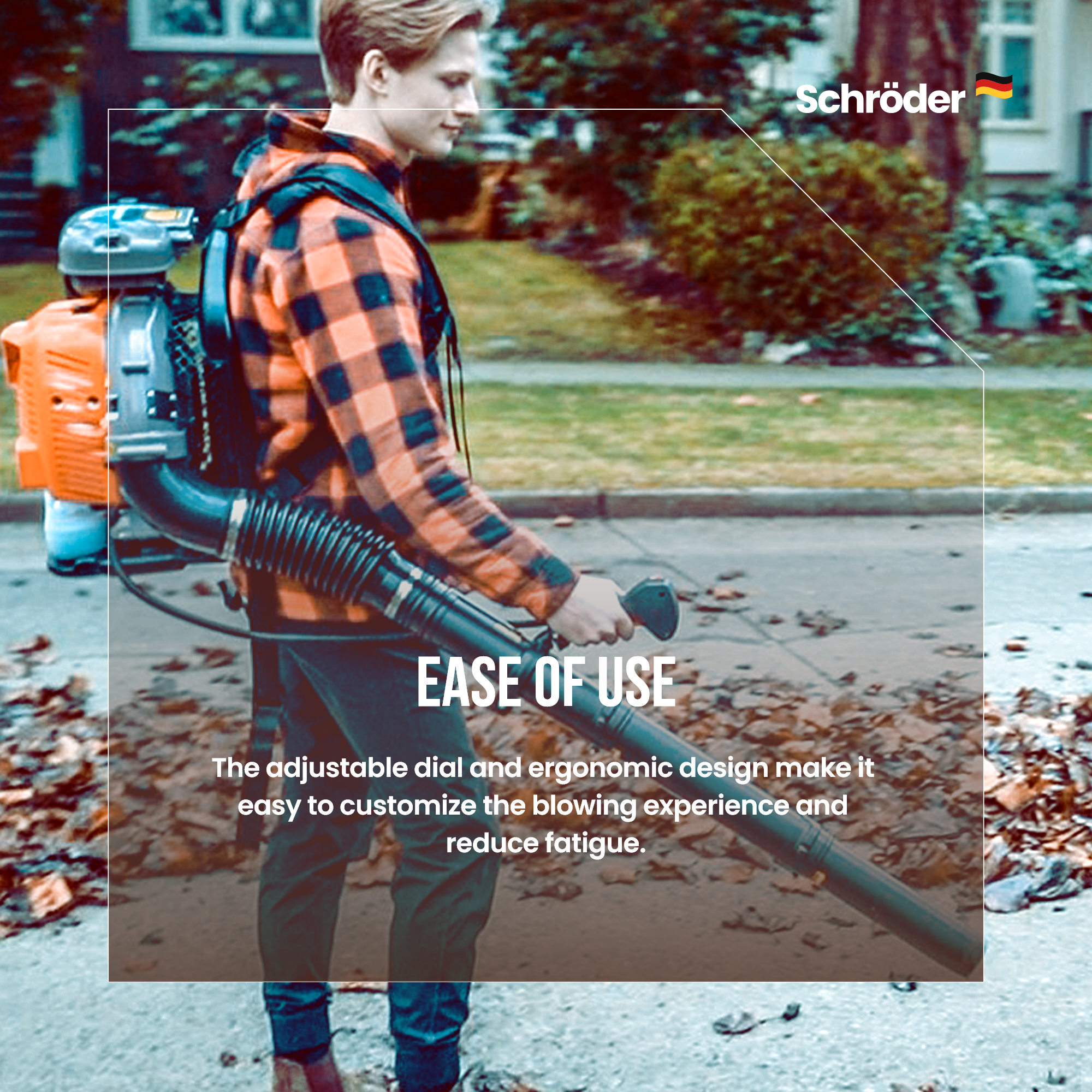 OUR BEST SELLER Backpack Leaf Blower SCHRÖDER SR-6400L 63.3 cc